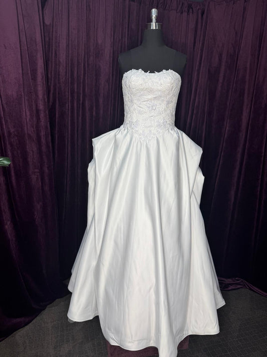 sleeve bridal dress Fitted Flutter Sleeve Bridal Gown by Adrianna Papell 40380